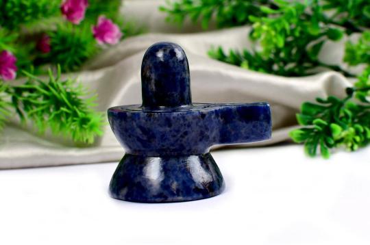Blue Sodalite Shivling - 144 gms