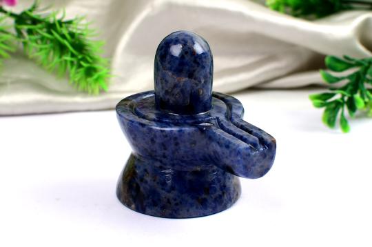 Blue Sodalite Shivling - 160 gms