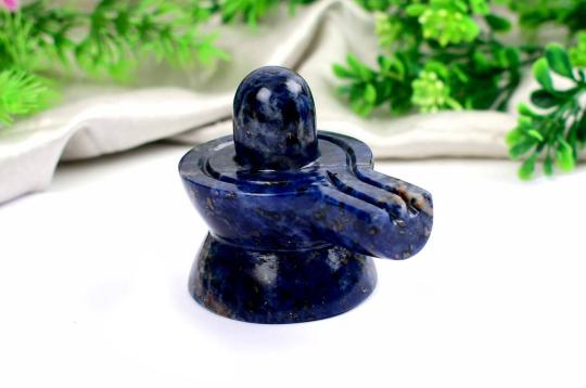 Blue Sodalite Shivling - 171 gms
