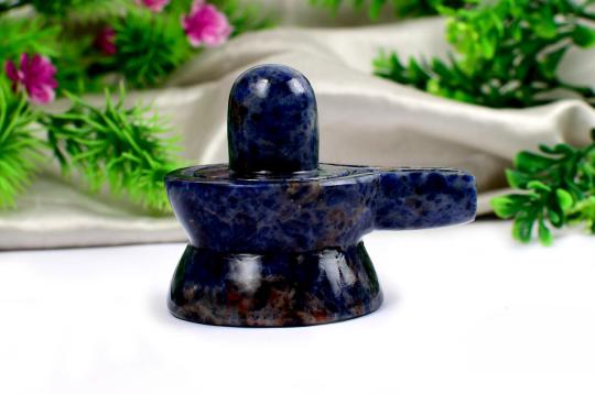 Blue Sodalite Shivling - 194 gms