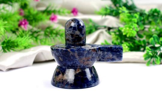 Blue Sodalite Shivling - 198 gms