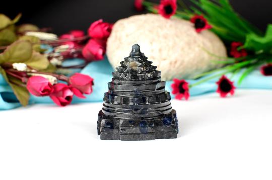 Blue Sodalite Shree Yantra - 212 gms