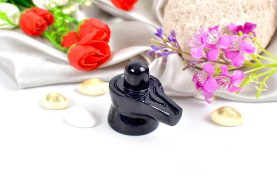 Blue Sunstone Shivaling - 86 gms