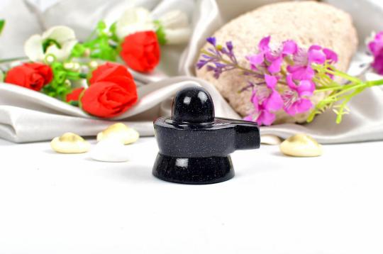 Blue Sunstone Shivaling - 84 gms - I