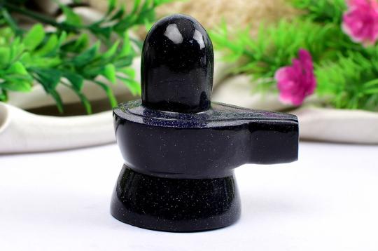 Blue Sunstone Shivaling - 84 gms - II