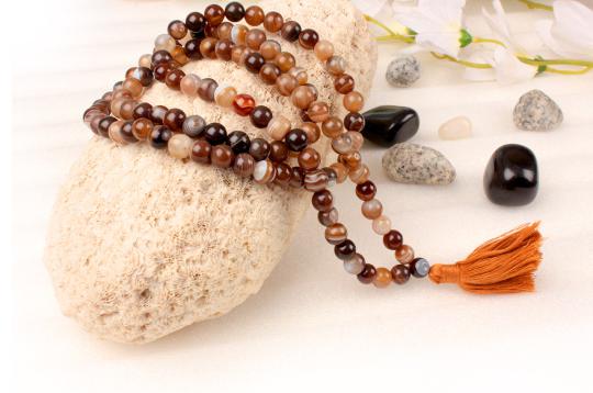 Brown Agate Rosary - 8mm