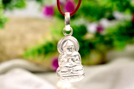 Buddha Locket in Pure Silver - Design III