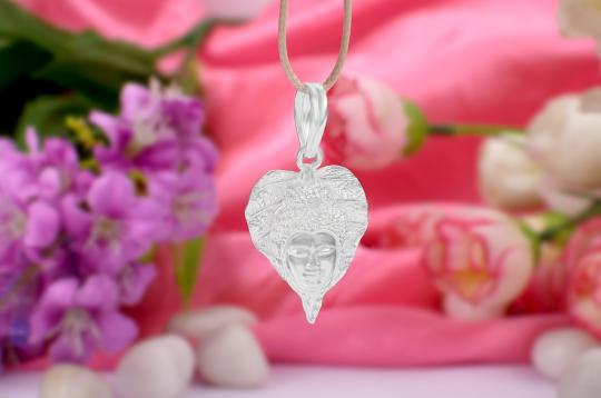 Buddha Locket in Pure Silver - VI