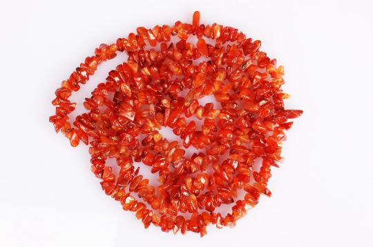 Carnelian necklace - Uncut beads
