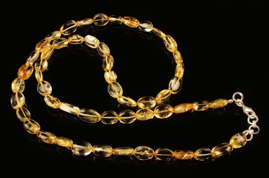 Citrine Oval mala - 12 mm