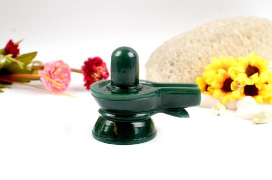 Columbian Green Jade Shivlinga - 245 gms
