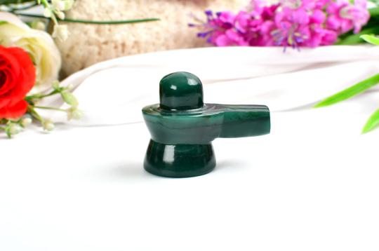 Columbian Green Jade Shivlinga - 91 gms