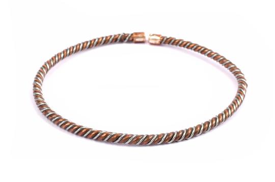 Copper Iron Anklet for Stability - Design - IV