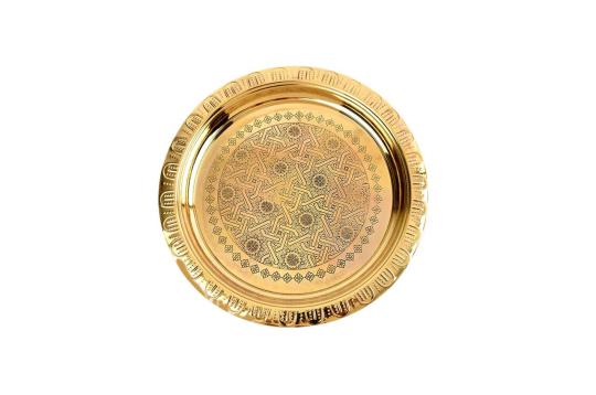 Designer Brass Plate for Pooja Room