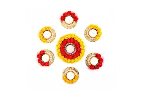 Designer Flower Diya