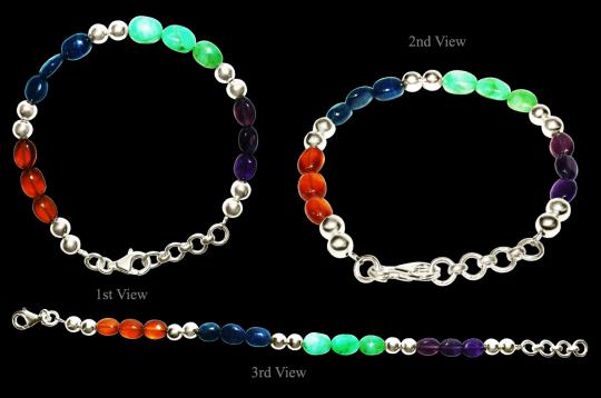 Mahalaxmi gem beads bracelet