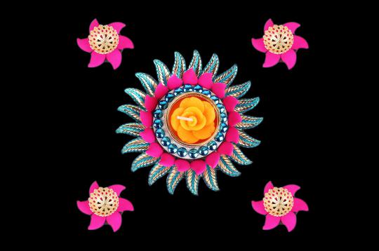 Fluorescent Floating Diya