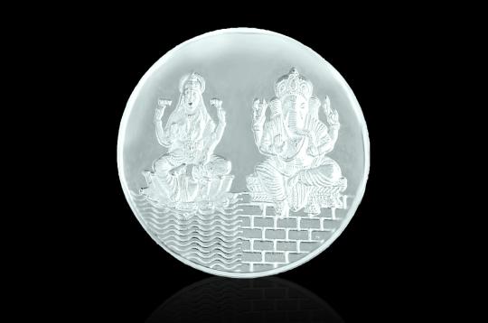 Ganesh and Laxmi coins silver