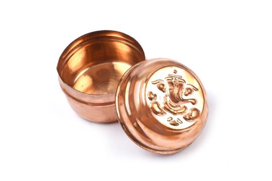 Ganesh Copper container - Small - Set of 12