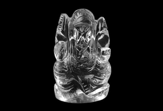 Ganesh Idol in pure quartz - 29 gms - I