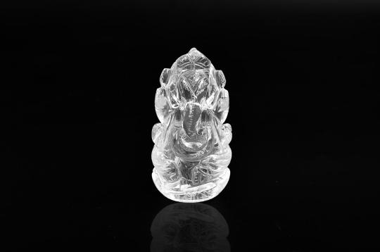 Ganesh Idol in pure quartz - 48 gms