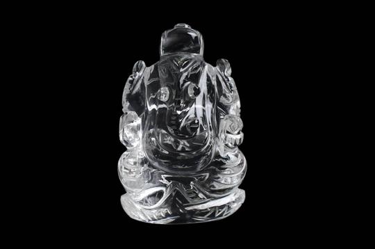 Ganesh Idol in pure quartz - 51 gms