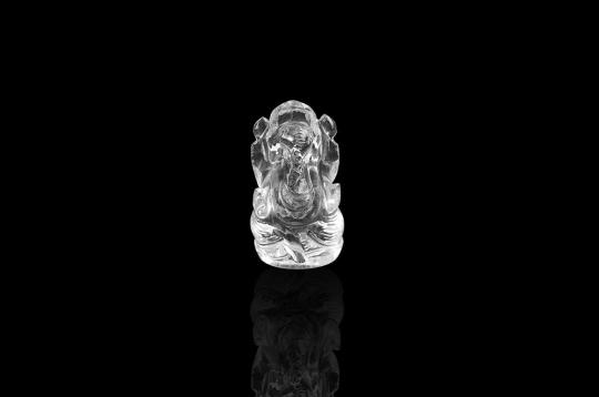 Ganesh Idol in pure quartz - 52 gms