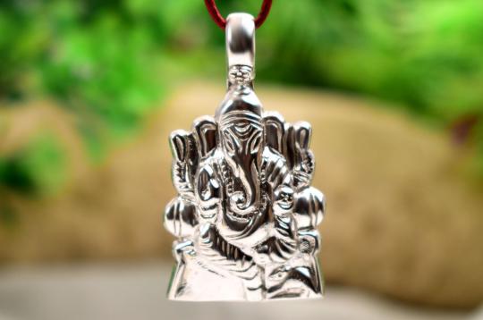 Ganesh Locket in Pure Silver - Design XXIV