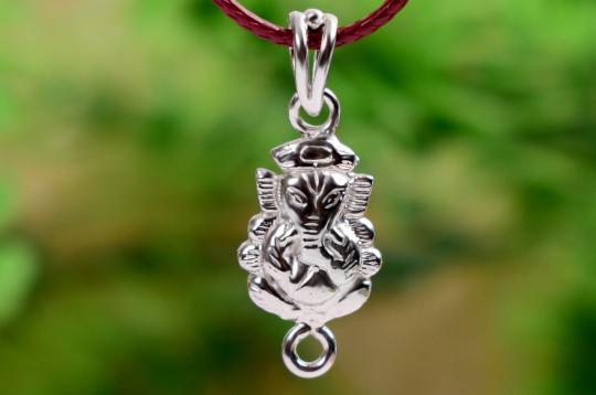 Ganesh Locket in Pure Silver - Design XXVIII