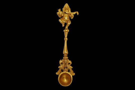 Ganesh Spoon in Brass