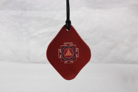 Ganesh Yantra Pendant on Red Aventurine