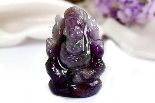 Ganesha in Amethyst - 20 gms