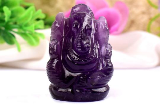 Ganesha in Amethyst - 22 gms - I
