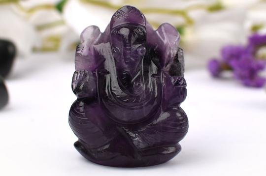 Ganesha in Amethyst - 86 gms