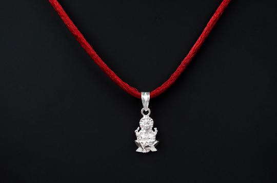 Ganesha Locket in Pure Silver - III