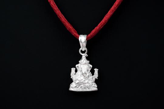 Ganesha Locket in Pure Silver - XIV