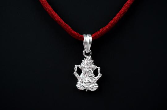 Ganesha Locket in Pure Silver - XV