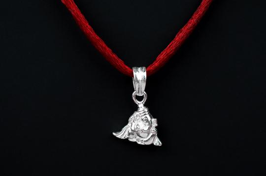 Ganesha Locket in Pure Silver - XVI