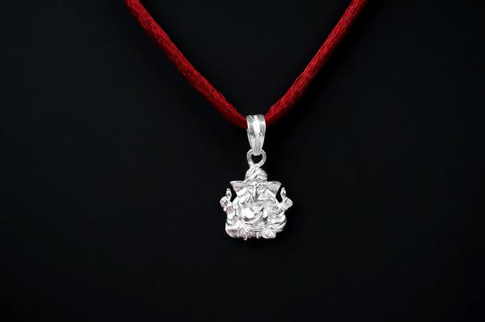 Ganesha Locket in Pure Silver - XXIV