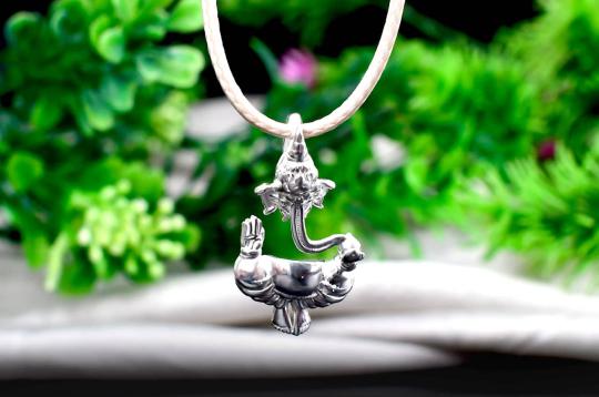 Ganesha Locket in Silver - IV