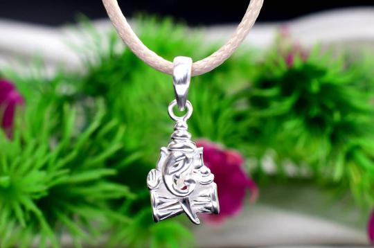Ganesha Locket in Silver - III