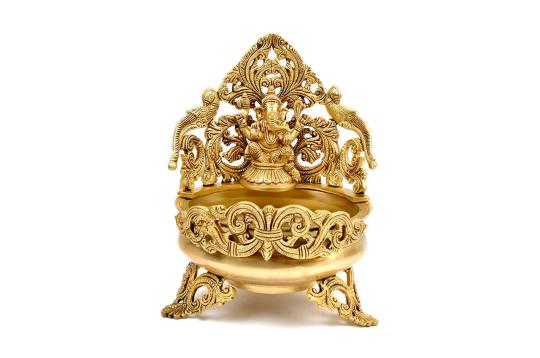 Ganesha Urli in Brass