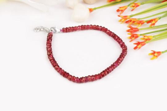 Garnet - Faceted - Bracelet