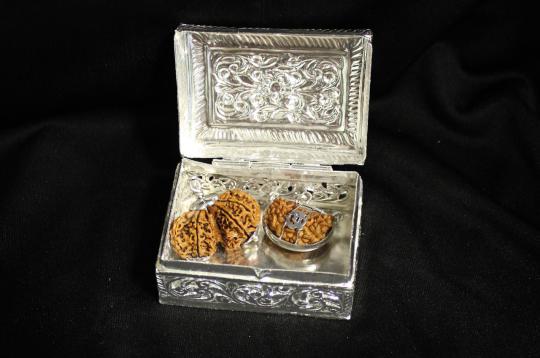 German Silver Rudraksha Chest