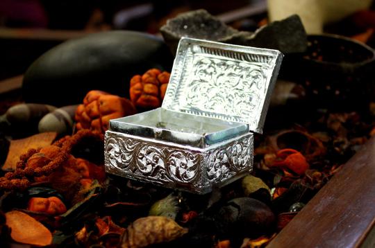 German Silver Treasure Box
