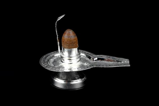 German Silver Yoni base with Narmada Lingam - XXV