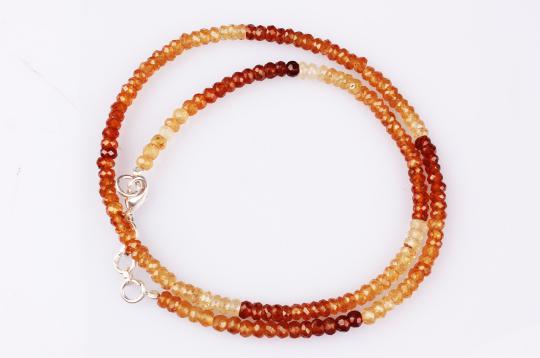 Gomed faceted multicoloured mala