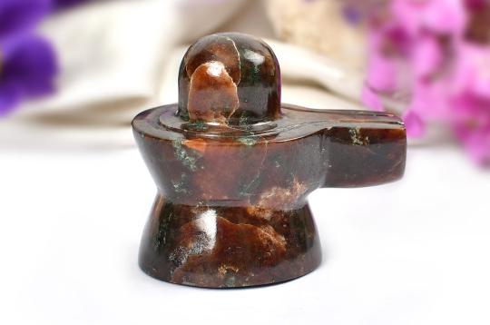 Gomed Hessonite Shivlinga - 119 gms
