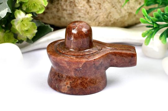Gomed Hessonite Shivlinga - 121 gms