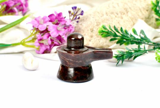 Gomed Hessonite Shivlinga - 158 gms